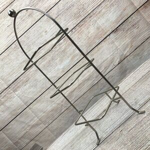 Pampered Chef Three Tiered Stand Silver Metal Kitchen Countertop Organizer